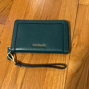 Green Vera Bradley Wristlet